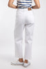Soulina Wide Leg Cropped Denim Jeans White