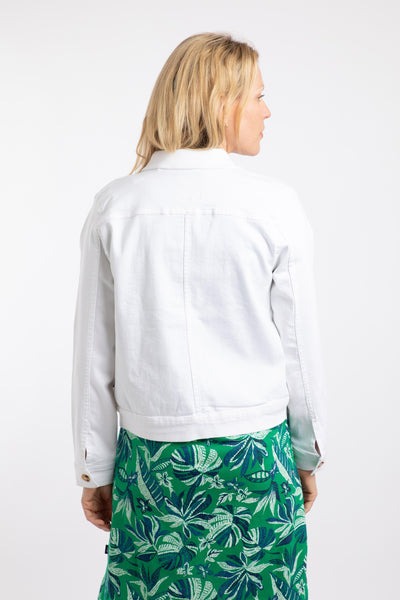 Rosanna Canvas Jacket White/Flamingo
