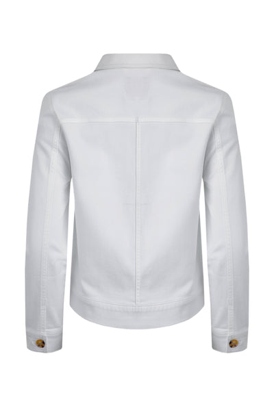 Rosanna Canvas Jacket White/Flamingo