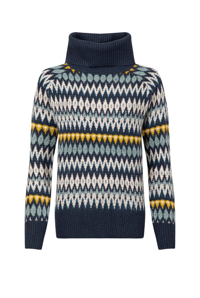Annecy Fair Isle Roll Neck Jumper