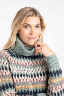 Annecy Fair Isle Roll Neck Jumper