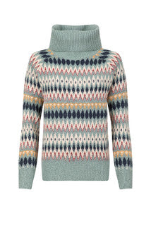 Annecy Fair Isle Roll Neck Jumper