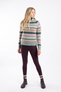 Annecy Fair Isle Roll Neck Jumper