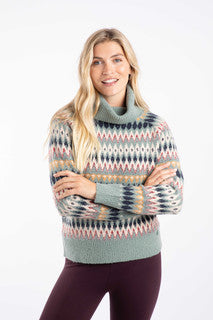 Annecy Fair Isle Roll Neck Jumper