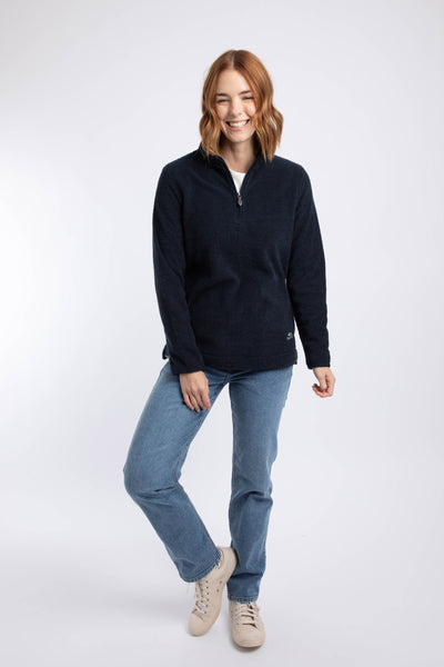 Sarah Eco 1/4 Zip Textured Fleece