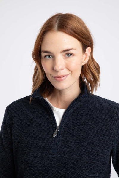 Sarah Eco 1/4 Zip Textured Fleece