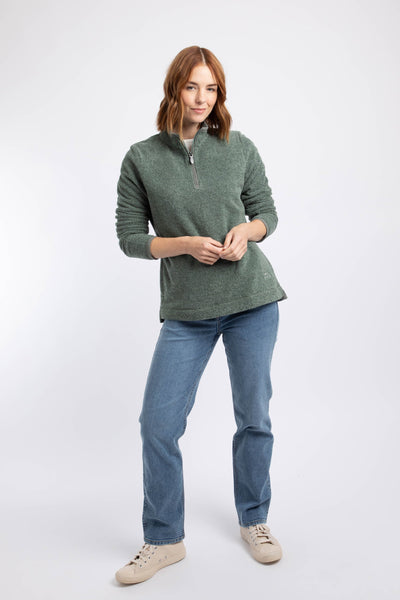 Sarah Eco 1/4 Zip Textured Fleece