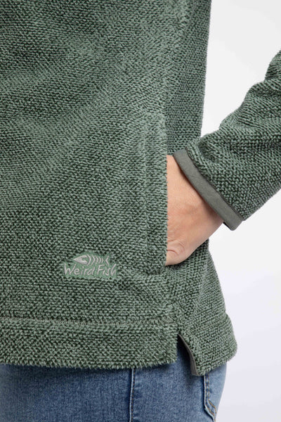 Sarah Eco 1/4 Zip Textured Fleece