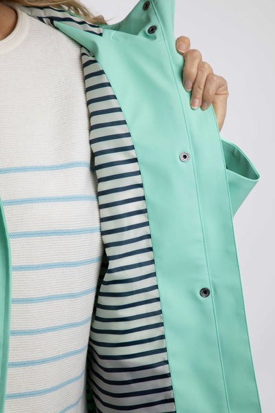 Faros Waterproof Rain Jacket Gerbera/Apple Mint