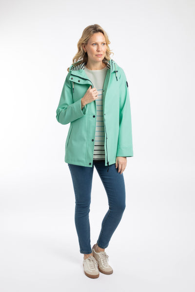 Faros Waterproof Rain Jacket Gerbera/Apple Mint