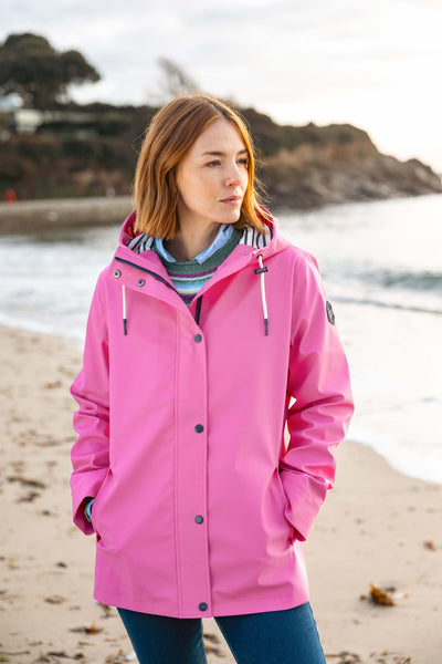 Faros Waterproof Rain Jacket Gerbera/Apple Mint