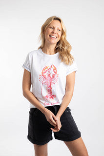 Sea Lover Lobster Organic Cotton Graphic Tee