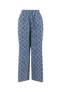 Zendaya Printed Double Cloth Wide Leg Trousers Twilight