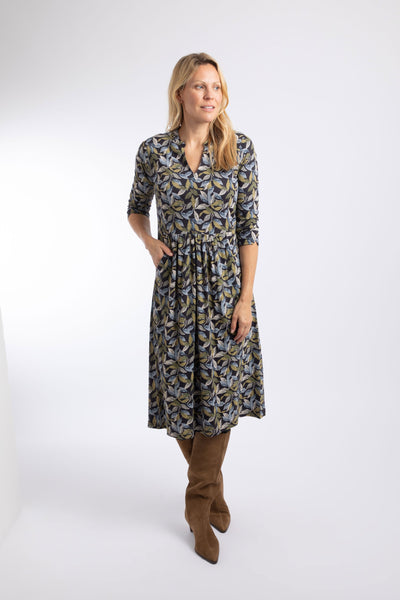 Isolde Printed Jersey Midi Dress