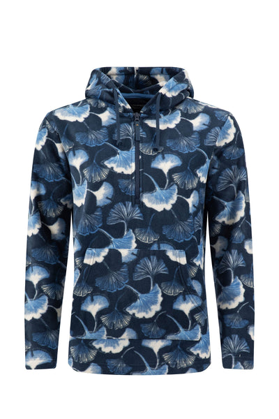 Lana Printed 1/4 Zip Microfleece Hoodie