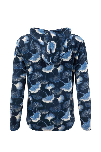 Lana Printed 1/4 Zip Microfleece Hoodie
