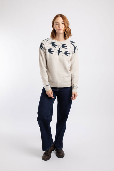 Swallows Intarsia Fair Isle Jumper