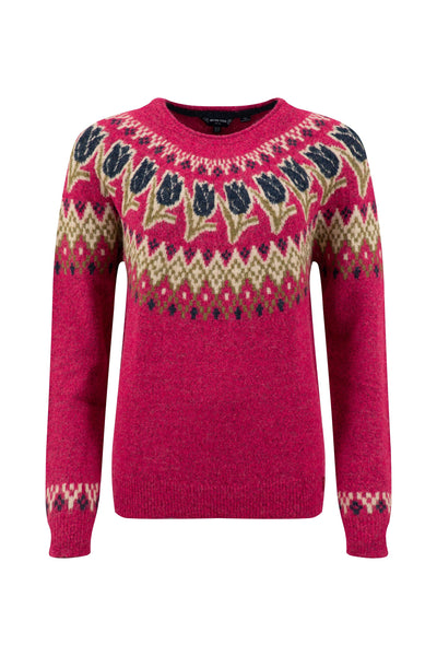 Tulips Intarsia Fair Isle Jumper