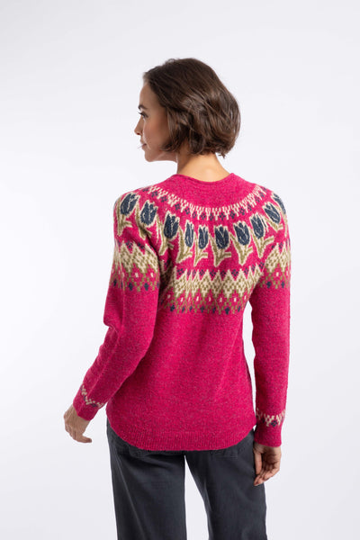 Tulips Intarsia Fair Isle Jumper