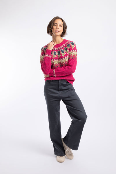 Tulips Intarsia Fair Isle Jumper
