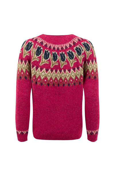 Tulips Intarsia Fair Isle Jumper