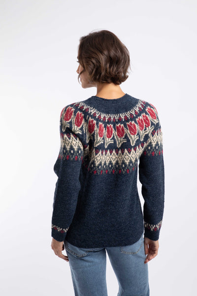 Tulips Intarsia Fair Isle Jumper