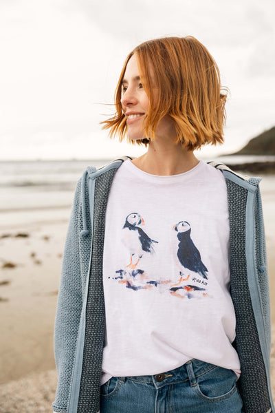 Puffins Organic Cotton Graphic Tee