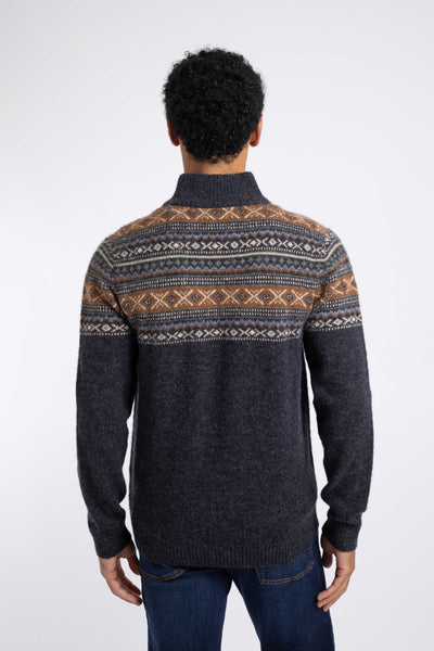 Larner 1/4 Zip Fair Isle Jumper
