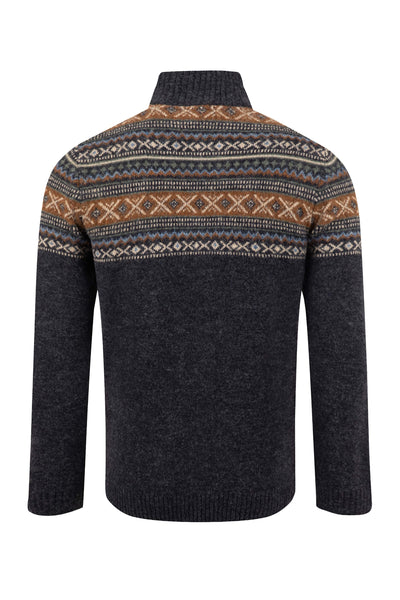 Larner 1/4 Zip Fair Isle Jumper