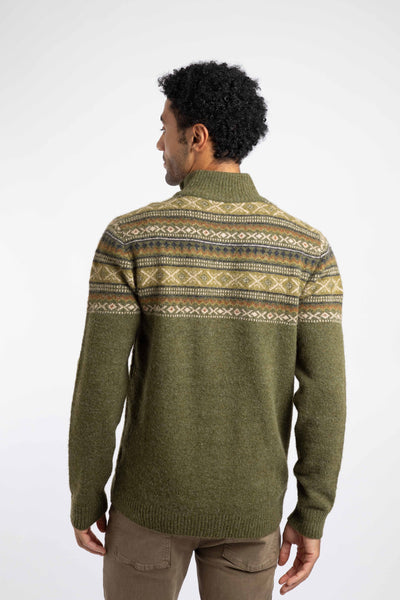 Larner 1/4 Zip Fair Isle Jumper