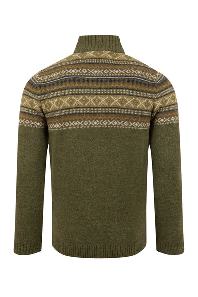 Larner 1/4 Zip Fair Isle Jumper