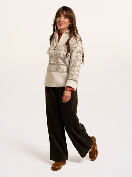 Ingrid Knitted Jacquard 1/4 Zip Jumper