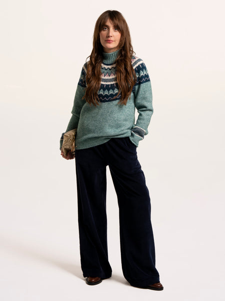 Alma Fairisle Knitted Roll Neck Jumper