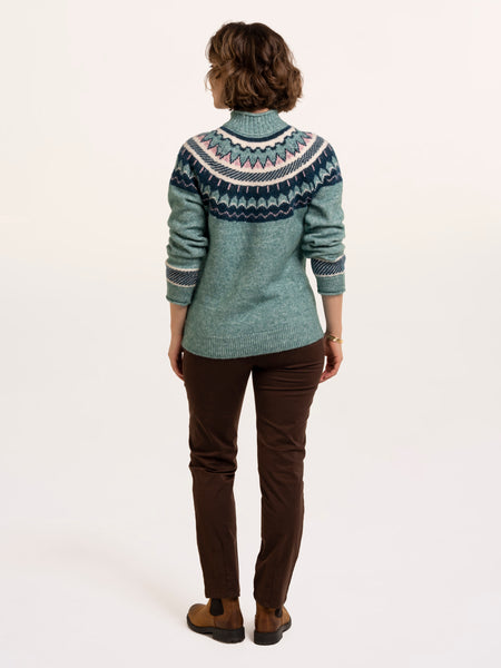 Alma Fairisle Knitted Roll Neck Jumper