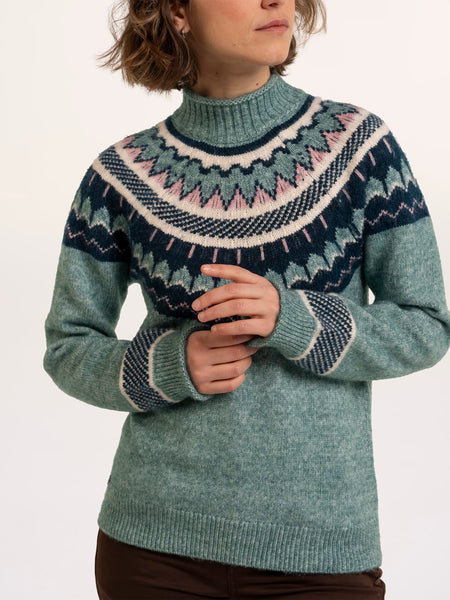 Alma Fairisle Knitted Roll Neck Jumper