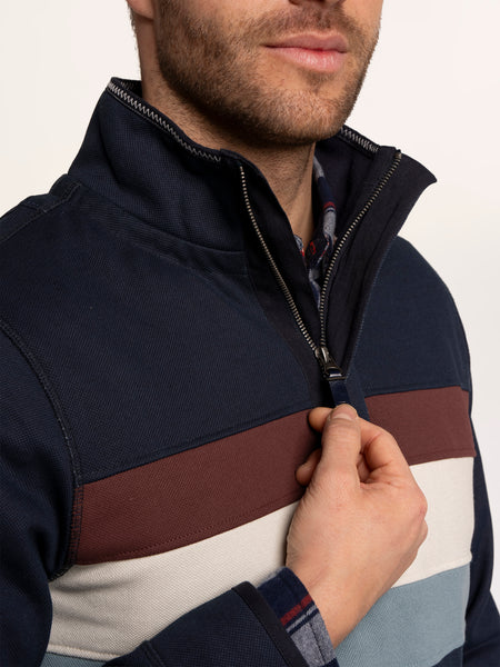 Talbot Chest Panel 1/4 Zip Sweat