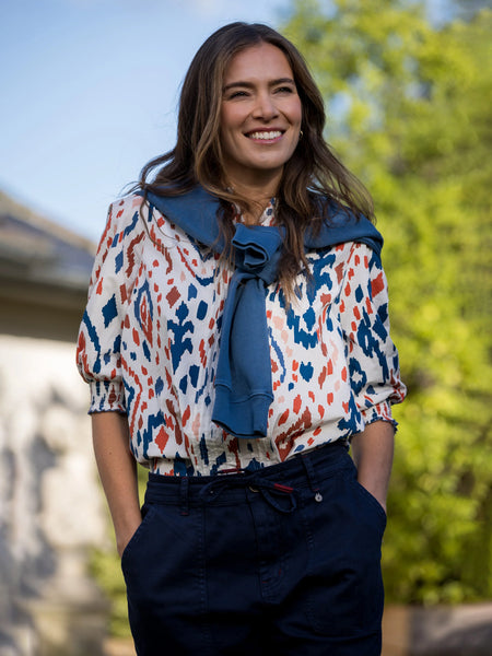 Yuki Ikat Printed Blouse