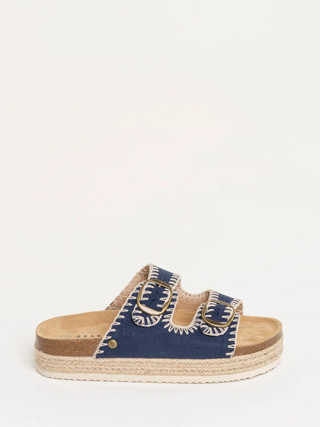 Houns Denim Platform Sandal