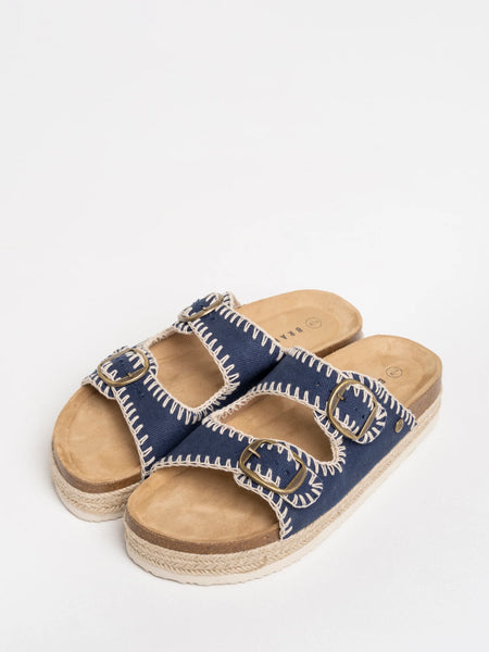 Houns Denim Platform Sandal