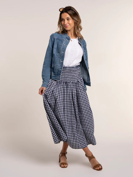 Teresa Gingham 2-in-1 Maxi Skirt