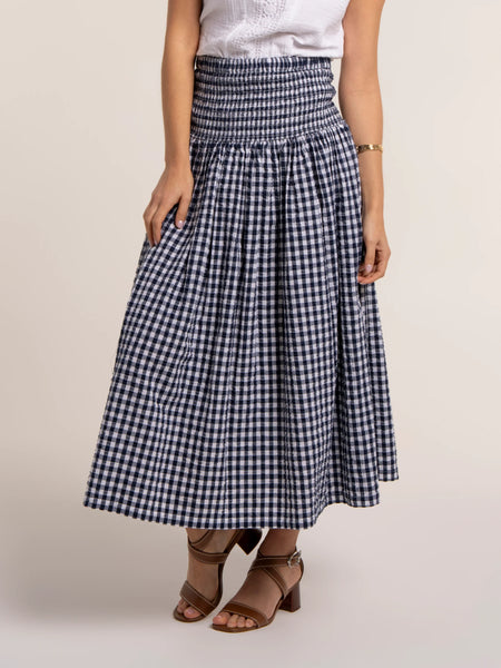 Teresa Gingham 2-in-1 Maxi Skirt