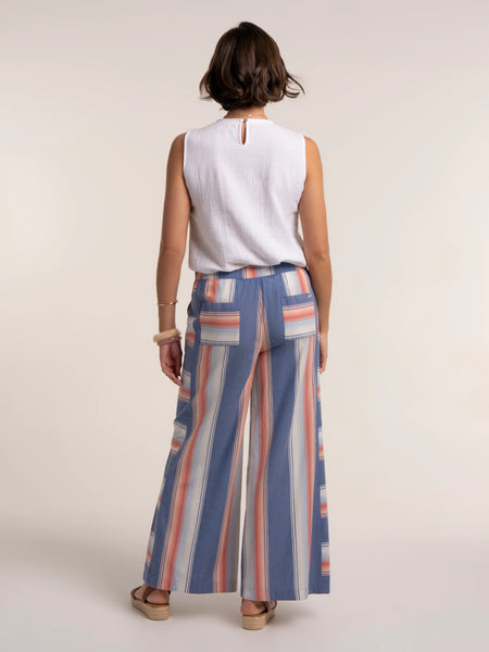 Julieta Stripe Wide Leg Beach Pant