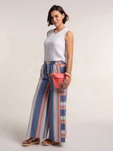 Julieta Stripe Wide Leg Beach Pant