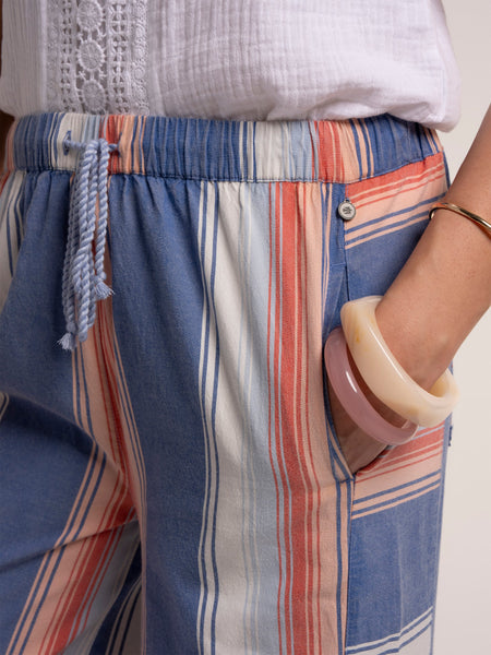 Julieta Stripe Wide Leg Beach Pant