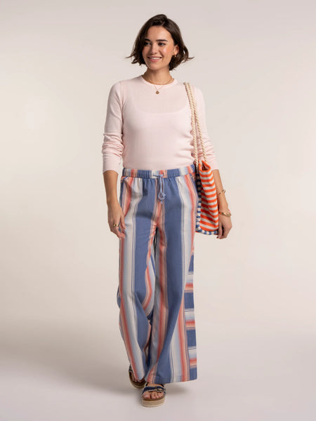Julieta Stripe Wide Leg Beach Pant