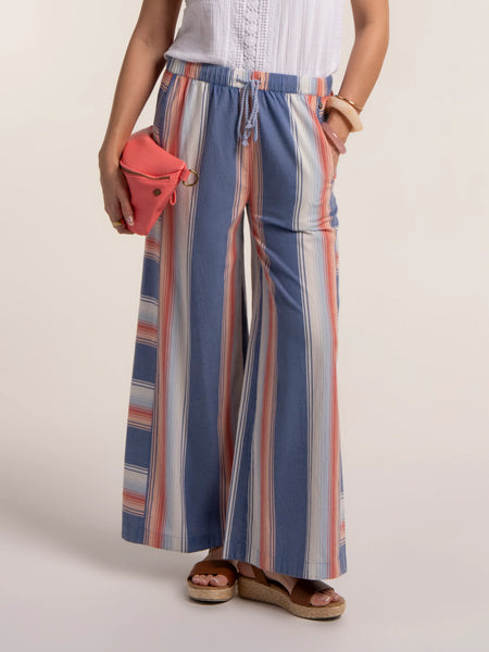 Julieta Stripe Wide Leg Beach Pant