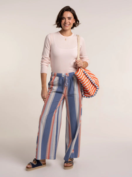 Julieta Stripe Wide Leg Beach Pant