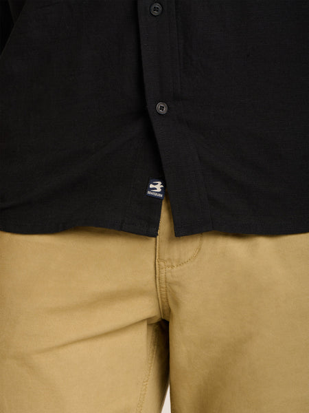 Templefinn Linen Blend Shirt - Black