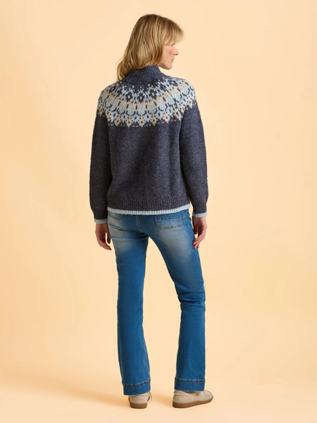 Windswept Fairisle Jumper Navy