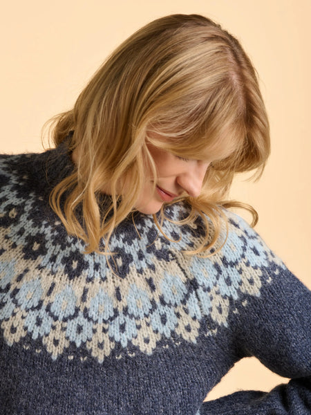 Windswept Fairisle Jumper Navy
